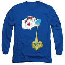 Load image into Gallery viewer, Ren And Stimpy Dont Pick At Me! Mens Long Sleeve Shirt Royal Blue
