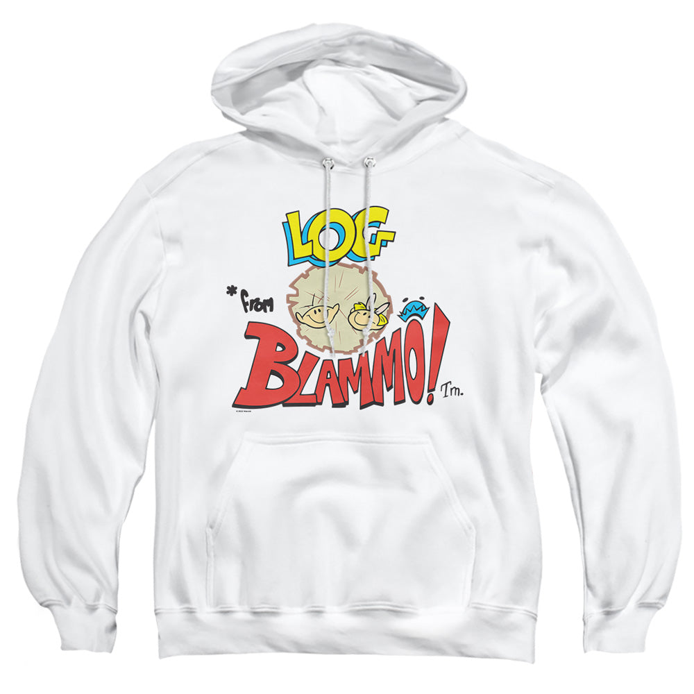 Ren And Stimpy Log *From Blamo Mens Hoodie White