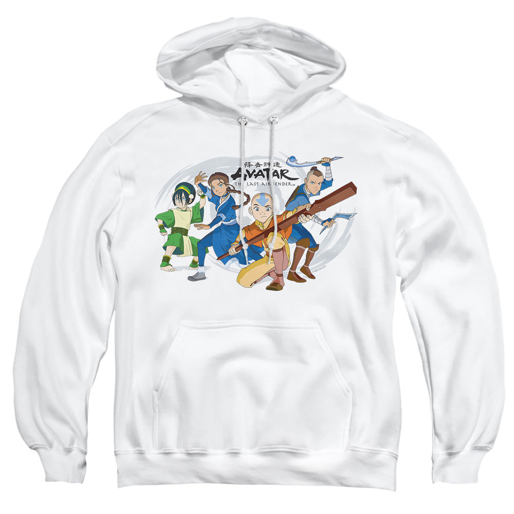 Avatar The Last Airbender Avatars Group Mens Hoodie White