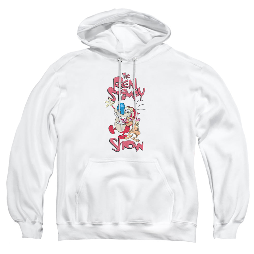 Ren And Stimpy Ren And Stimpy Show Mens Hoodie White