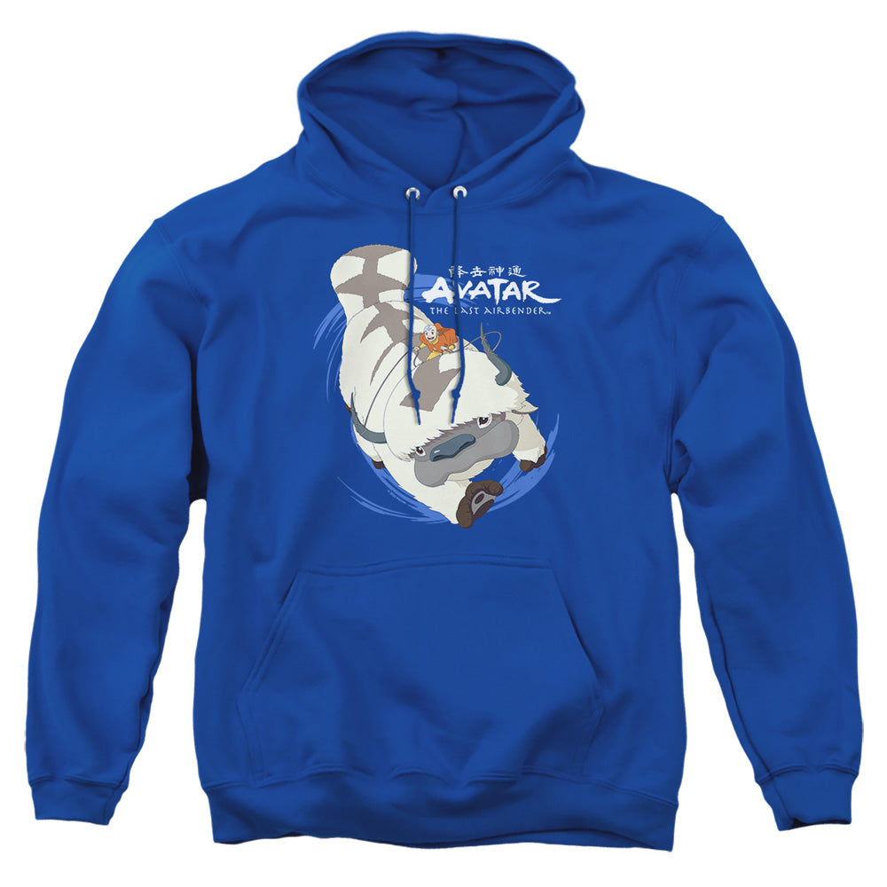Avatar The Last Airbender Appa In Flight Mens Hoodie Royal