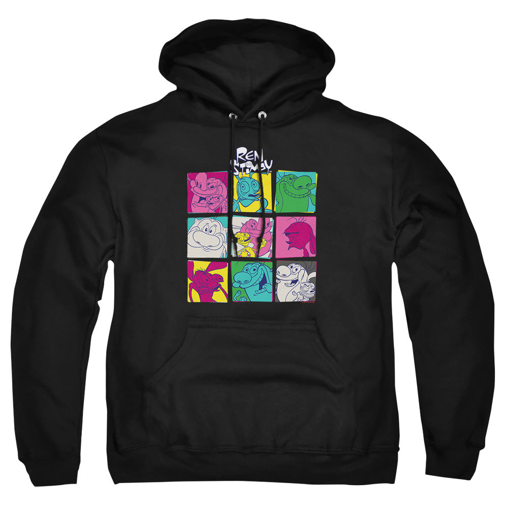 Ren And Stimpy Ren And Stimpy Warhol 2 Mens Hoodie Black