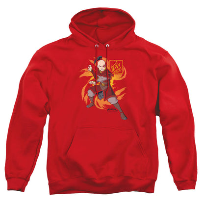 Avatar The Last Airbender Zuko Flame Burst Mens Hoodie Red