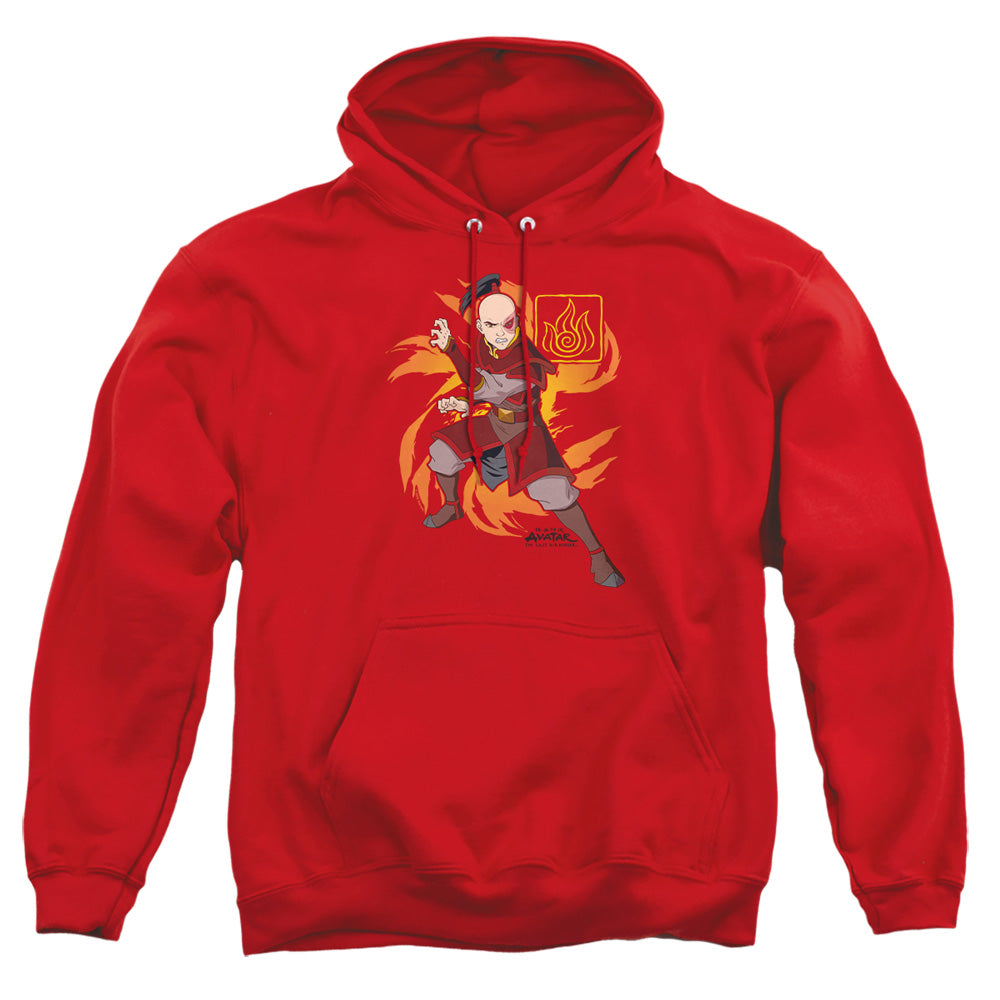 Avatar The Last Airbender Zuko Flame Burst Mens Hoodie Red