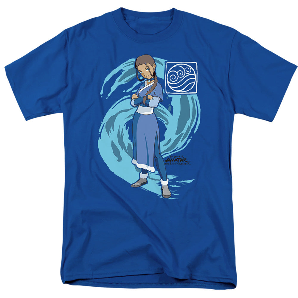 Avatar The Last Airbender Katara Water Wave Mens T Shirt Royal