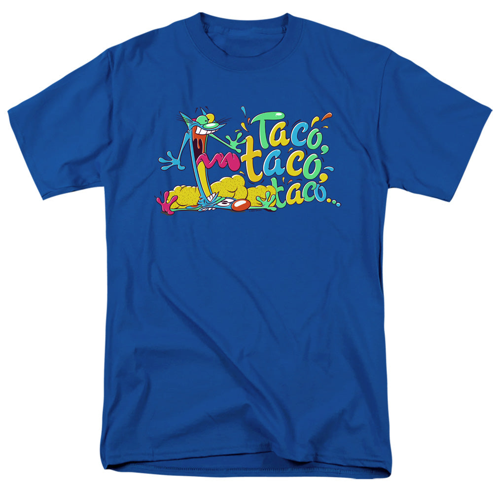 Catdog Taco Taco Taco Mens T Shirt Royal Blue