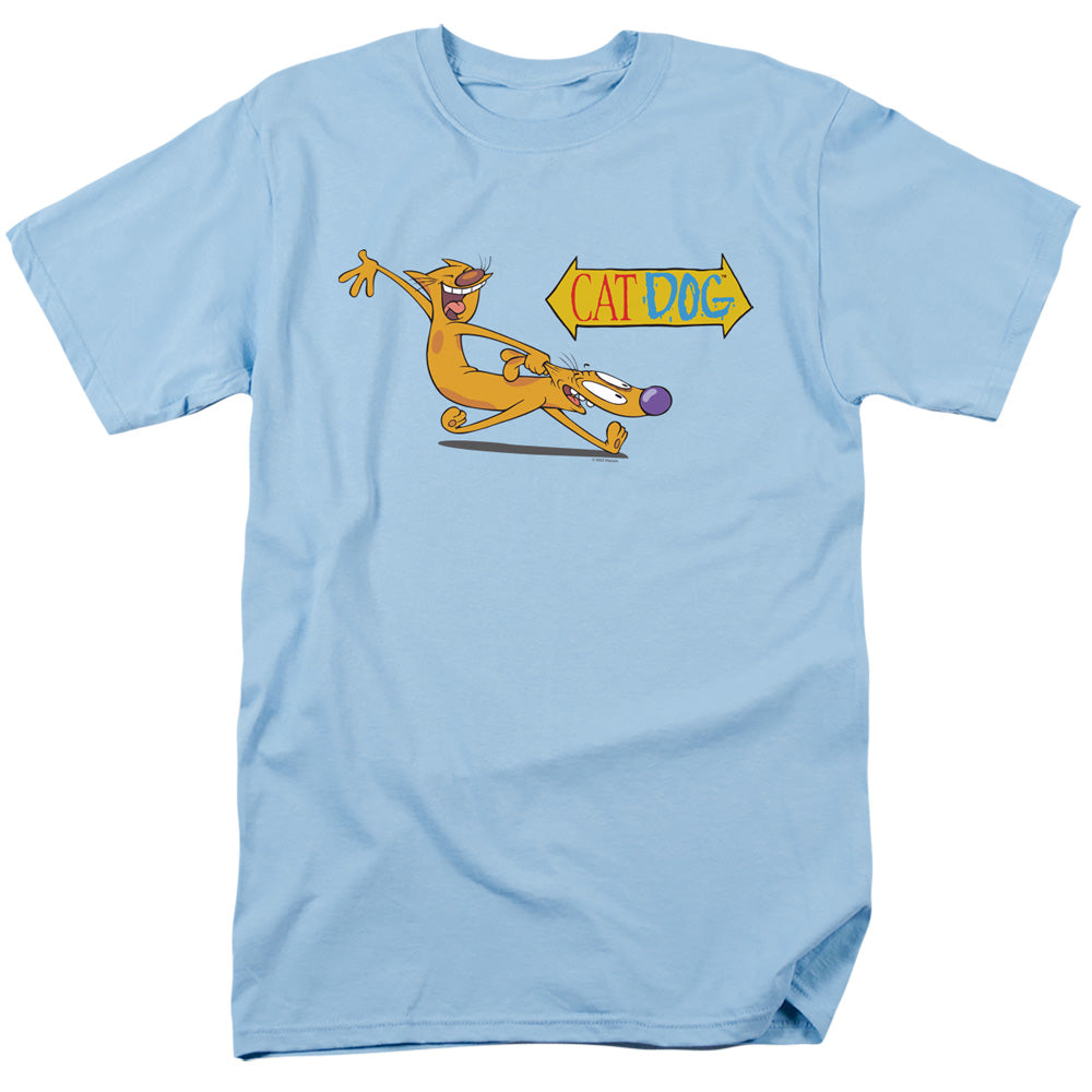Catdog Yee Haw! Mens T Shirt Light Blue