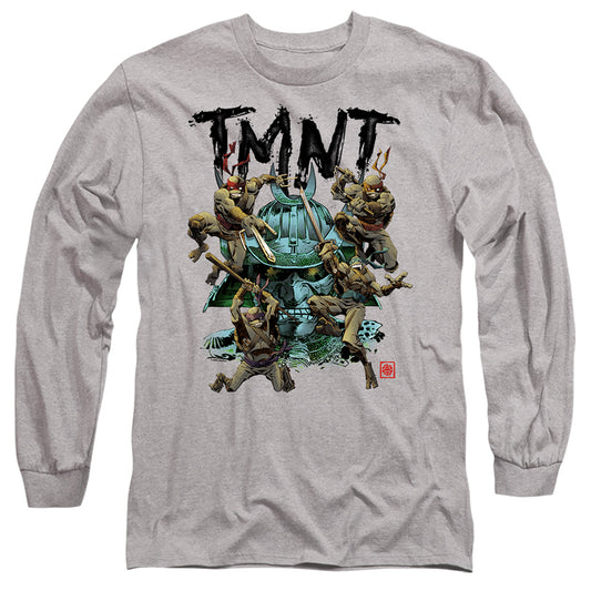 Tmnt Feudal Japan Mens Long Sleeve Shirt Athletic Heather Officially Licensed