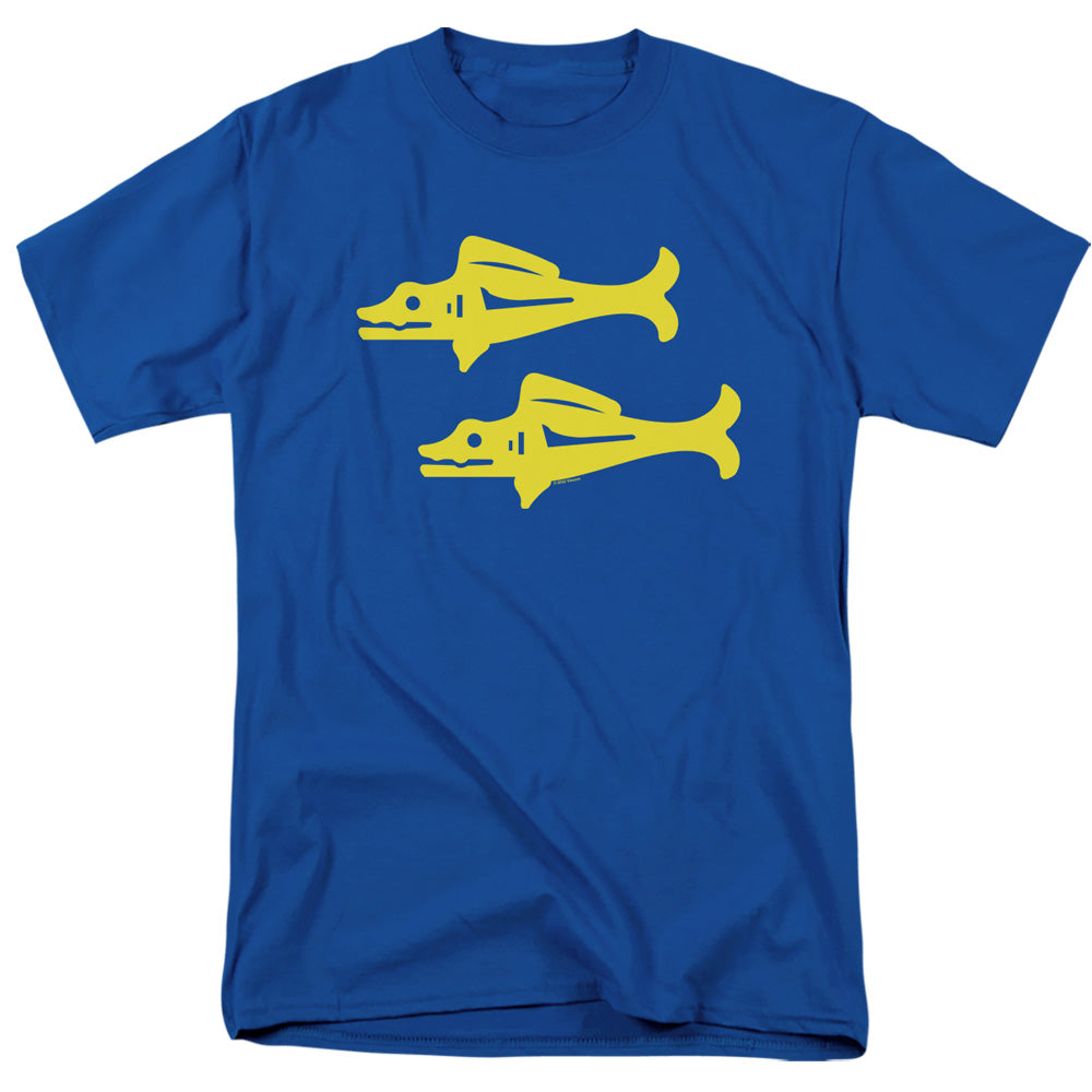 Legends Of The Hidden Temple Blue Barracudas Mens T Shirt Royal Blue