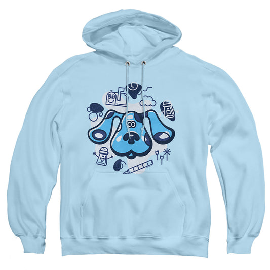 Blues Clues (Classic) And Friends Mens Hoodie Light Blue