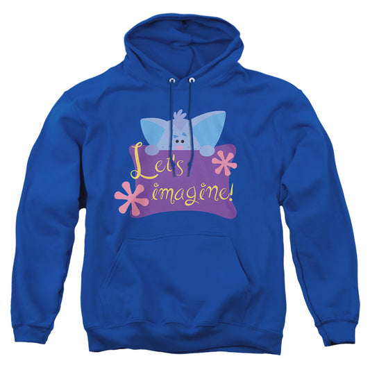 Blueƒ??S Clues (Classic) Letƒ??S Imagine! Mens Hoodie Royal