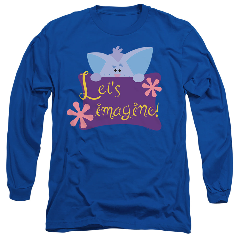 Blues Clues (Classic) Lets Imagine! Mens Long Sleeve Shirt Royal Officially Licensed