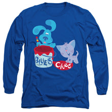Load image into Gallery viewer, Blues Clues (Classic) Paint It! Mens Long Sleeve Shirt Royal Blue
