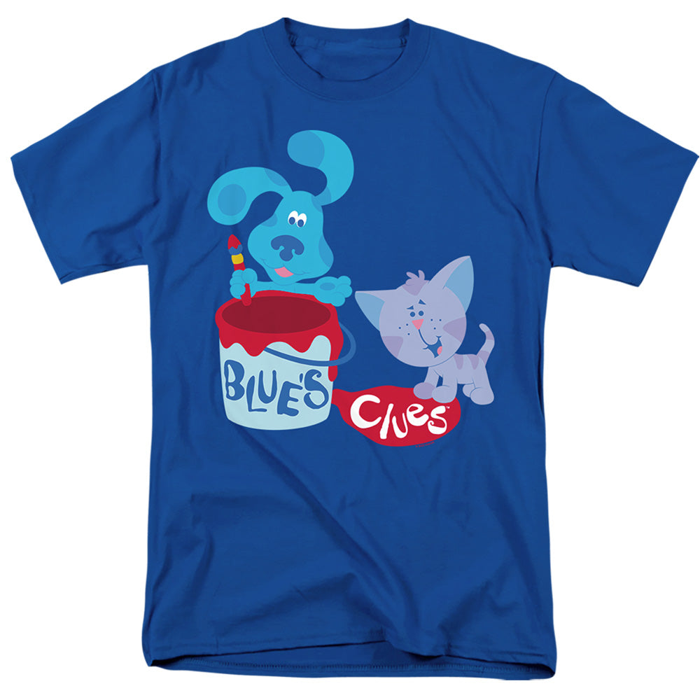 Blueƒ??S Clues (Classic) Paint It! Mens T Shirt Royal Blue