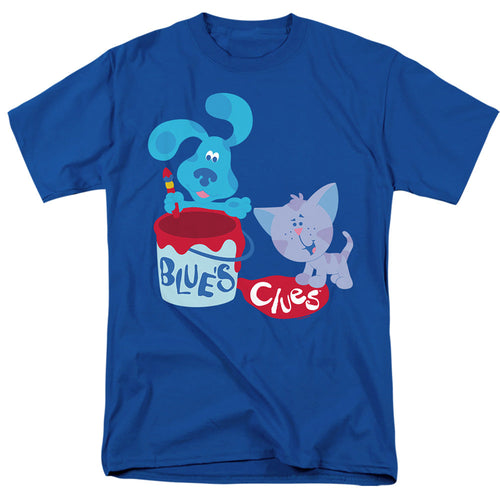 BlueÕS Clues (Classic) Paint It! Mens T Shirt Royal