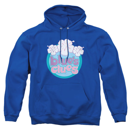 Blueƒ??S Clues (Classic) Hawaiian Flowers Mens Hoodie Royal