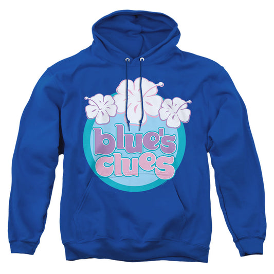 Blues Clues (Classic) Hawaiian Flowers Mens Hoodie Royal Blue