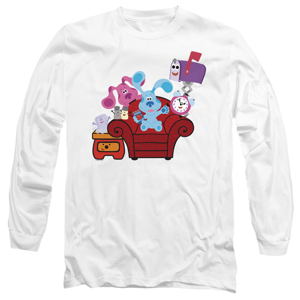 Blues Clues & You Friends Forever Mens Long Sleeve Shirt White Officially Licensed