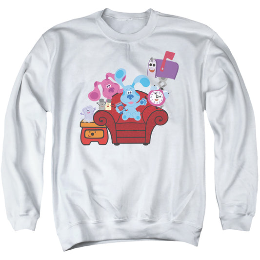 Blues Clues & You Friends Forever Mens Crewneck Sweatshirt White Officially Licensed