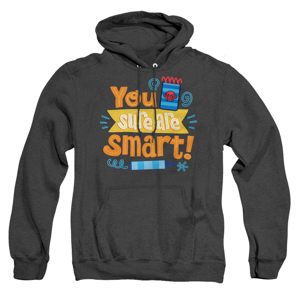 Blues Clues & You You Sure Are Smart! Heather Mens Hoodie Black