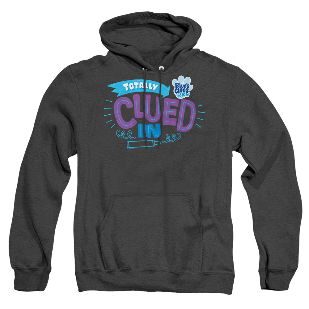 Blues Clues & You Totally Clued In Heather Mens Hoodie Black