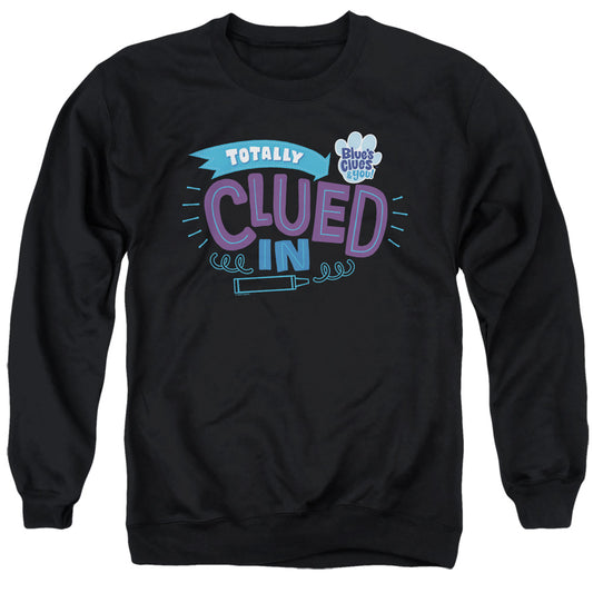 Blues Clues & You Totally Clued In Mens Crewneck Sweatshirt Black Officially Licensed