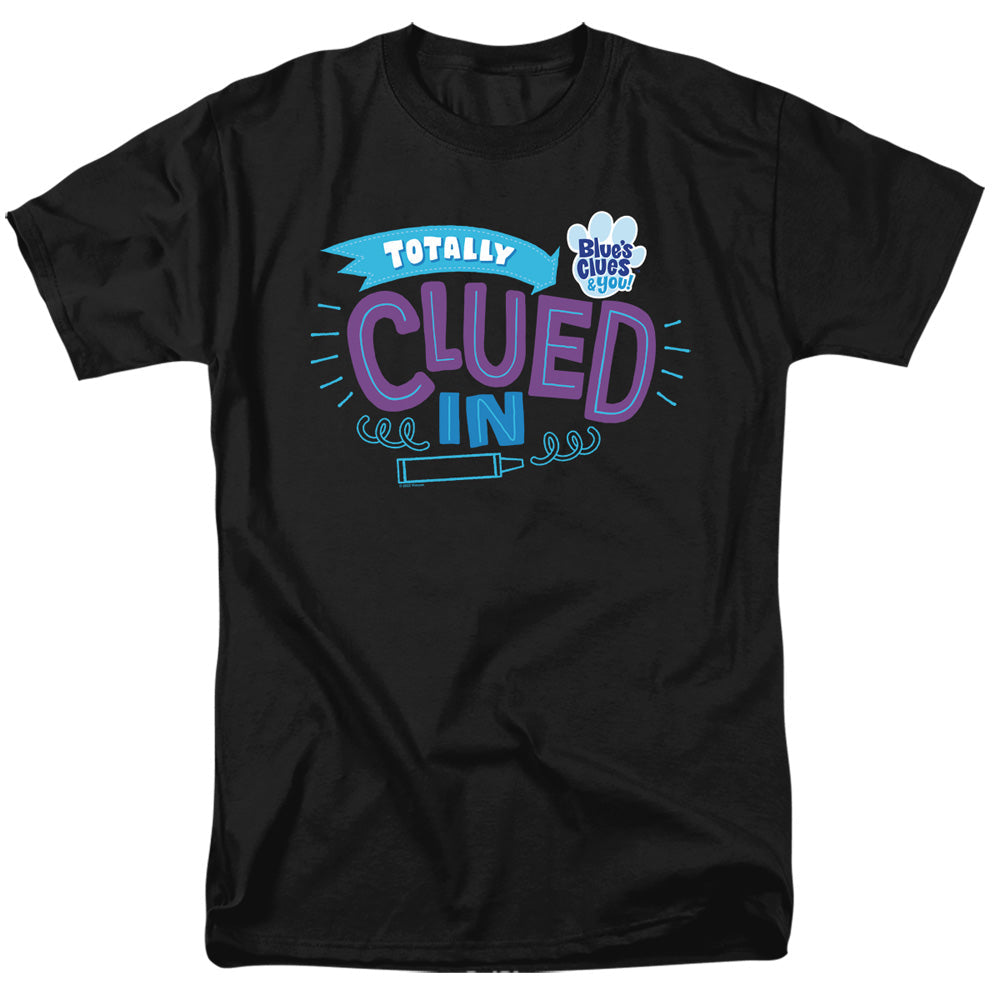 Blues Clues & You Totally Clued In Mens T Shirt Black
