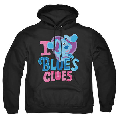 Blues Clues & You I Heart Blue Mens Hoodie Black