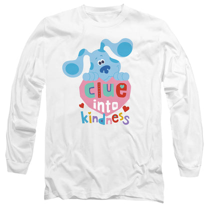 Blues Clues & You Clue Into Kindness Mens Long Sleeve Shirt White Officially Licensed