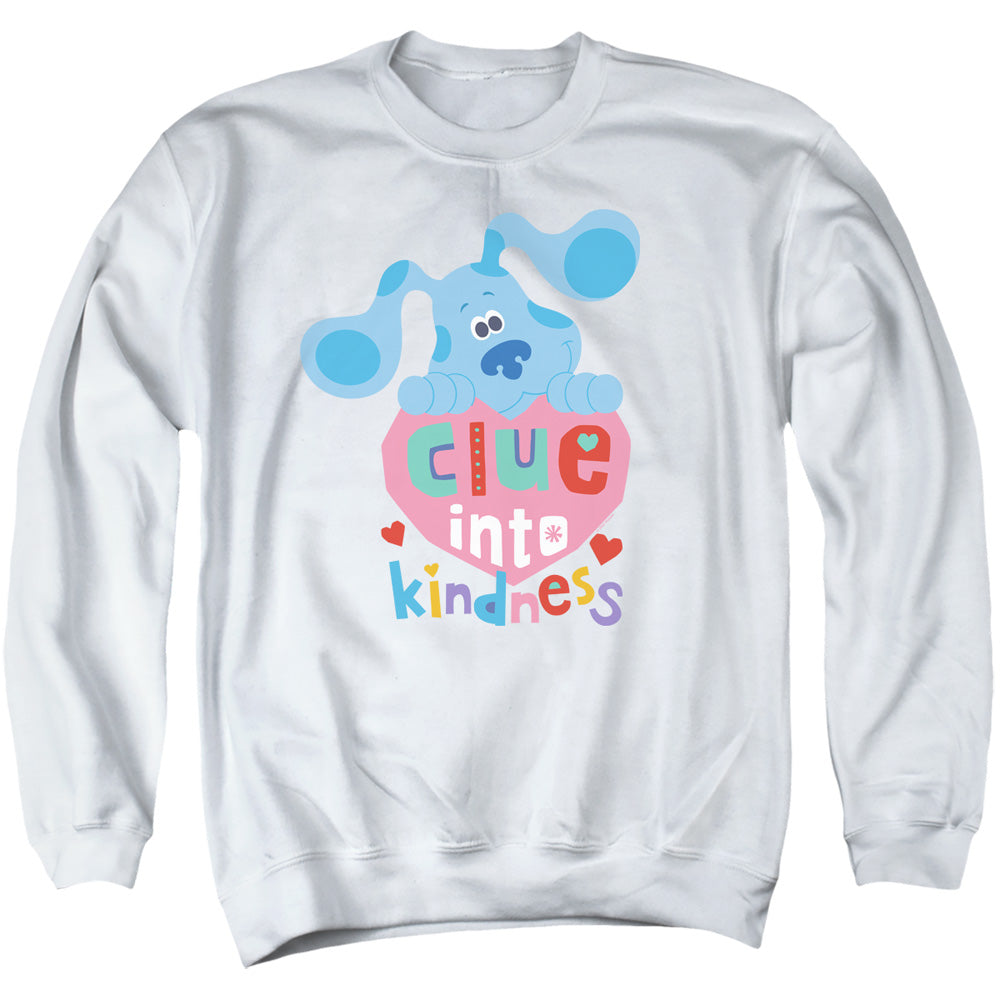 Blues Clues & You Clue Into Kindness Mens Crewneck Sweatshirt White Officially Licensed