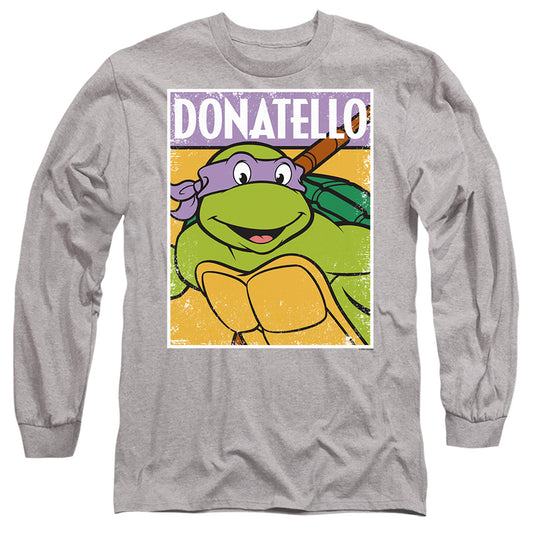 Tmnt Tmnt Donnie Mens Long Sleeve Shirt Athletic Heather Officially Licensed
