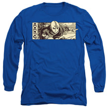 Load image into Gallery viewer, Avatar The Last Airbender Illustrated Aang Mens Long Sleeve Shirt Royal Blue
