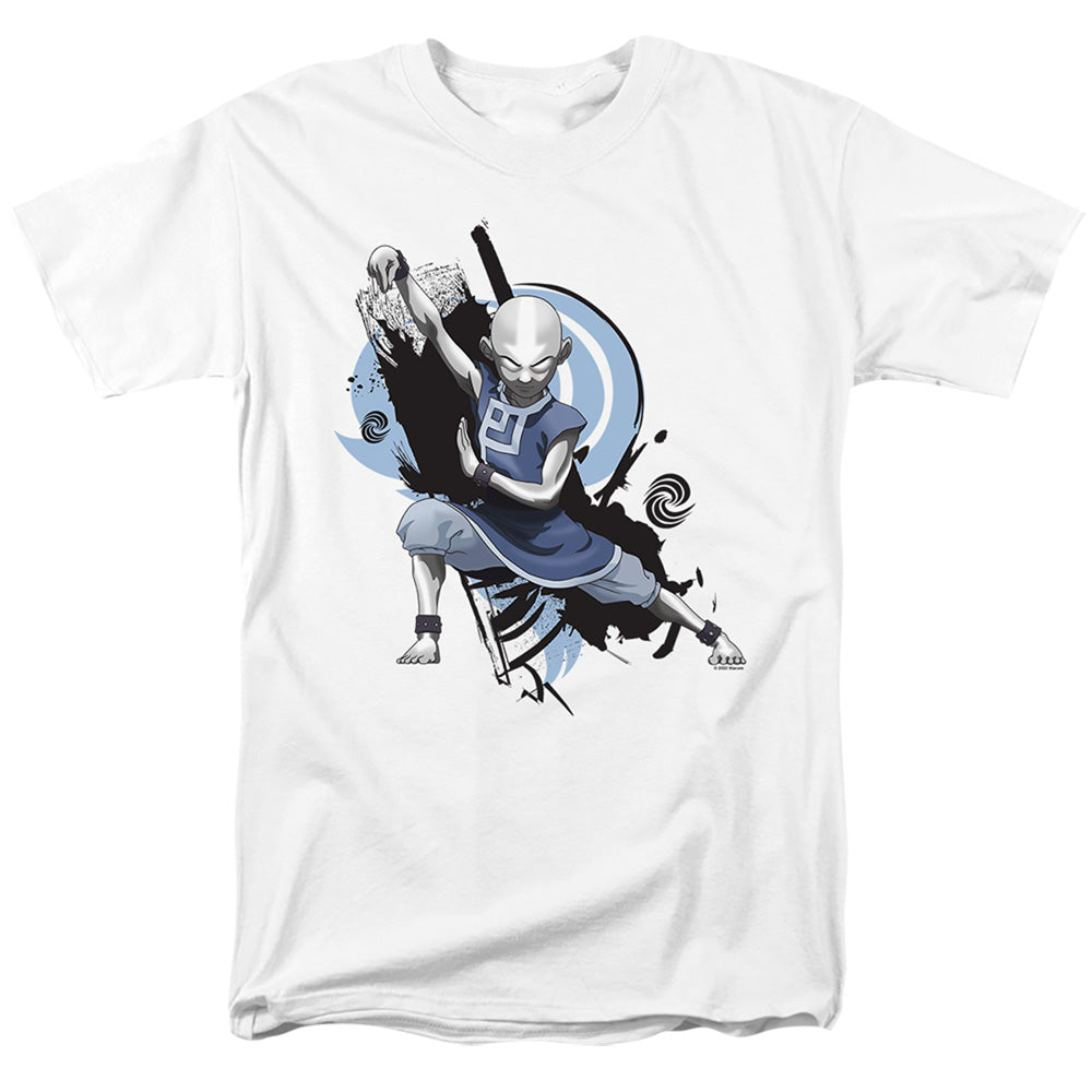 Avatar The Last Airbender Energybending Aang Mens T Shirt White