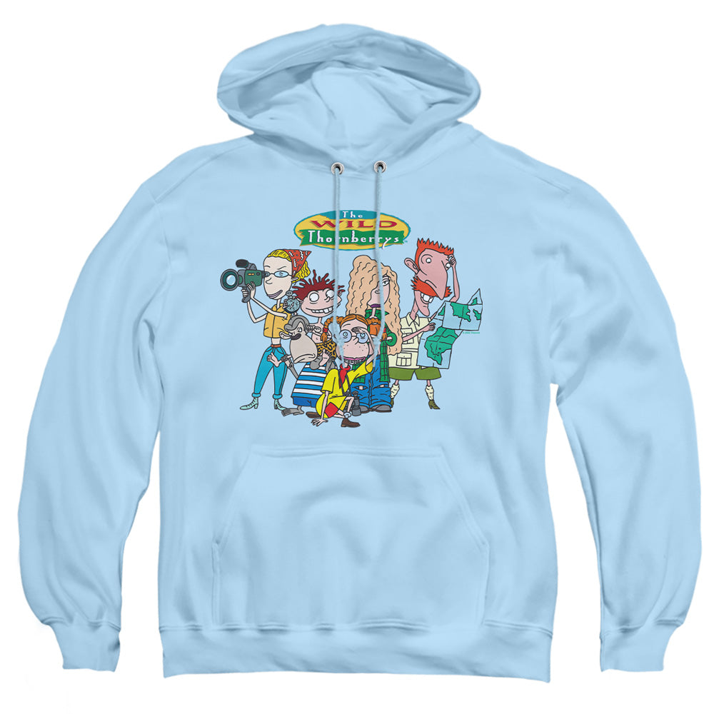 Wild Thornberrys Ready For Action Mens Hoodie Light Blue