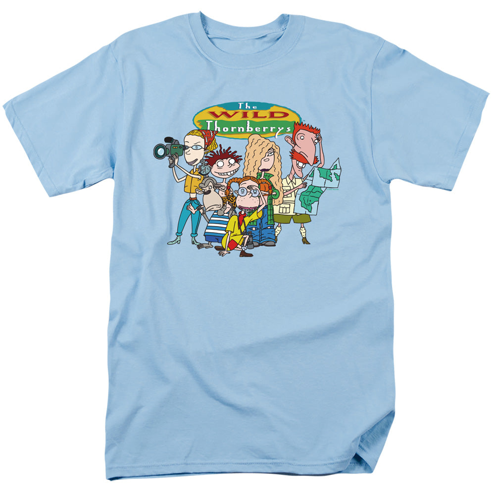 Wild Thornberrys Ready For Action Mens T Shirt Light Blue
