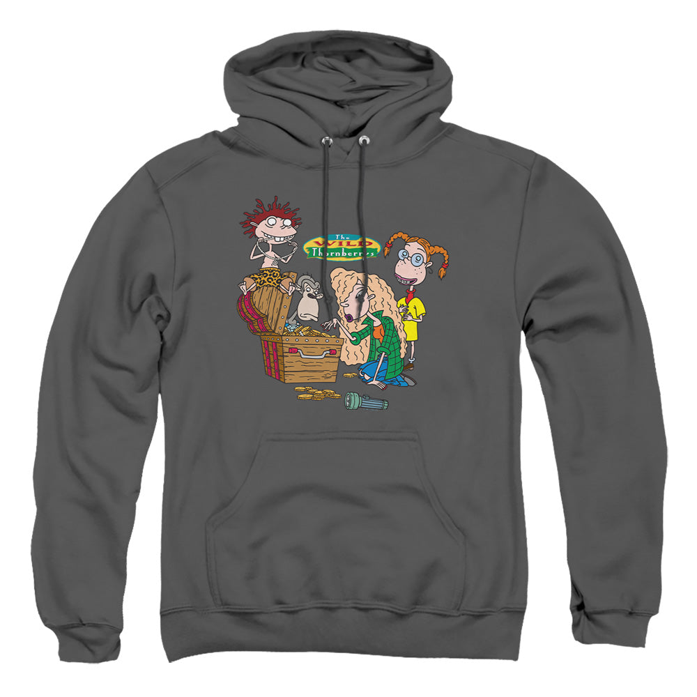 Wild Thornberrys Treasure Hunt Mens Hoodie Charcoal