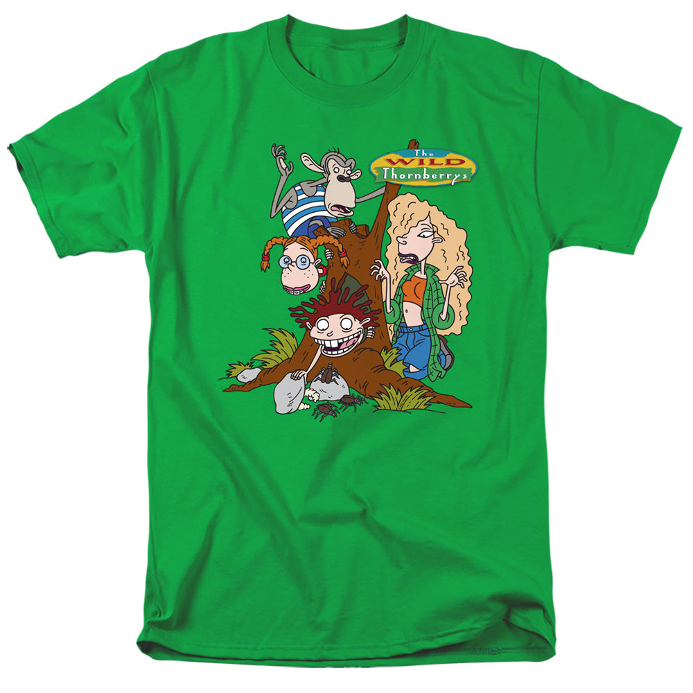 Wild Thornberrys Donnys Dinner Mens T Shirt Kelly Green