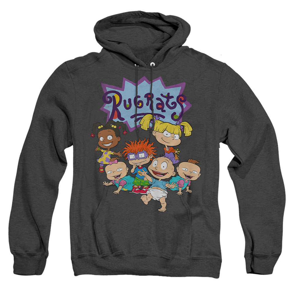 Rugrats Rugrats Group Heather Mens Hoodie Black