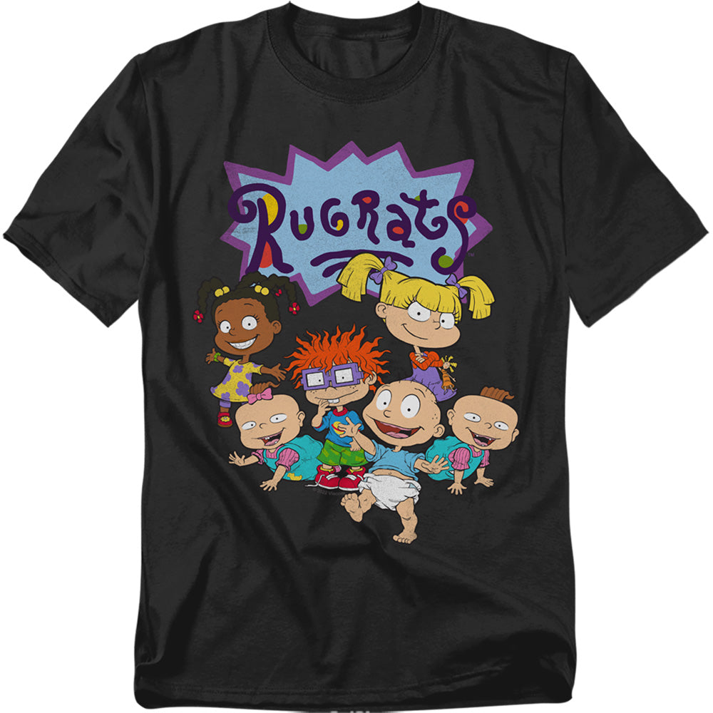 Rugrats Rugrats Group Mens T Shirt Black