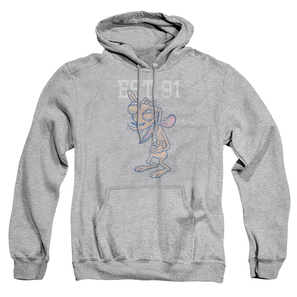 Ren And Stimpy Ren Est Mens Hoodie Athletic Heather