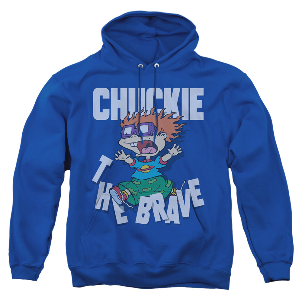 Rugrats Chuckie The Brave Mens Hoodie Royal Blue