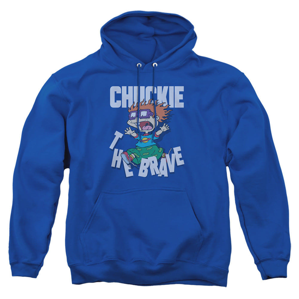 Rugrats Chuckie The Brave Mens Hoodie Royal
