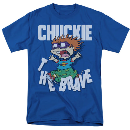 Rugrats Chuckie The Brave Mens T Shirt Royal Blue