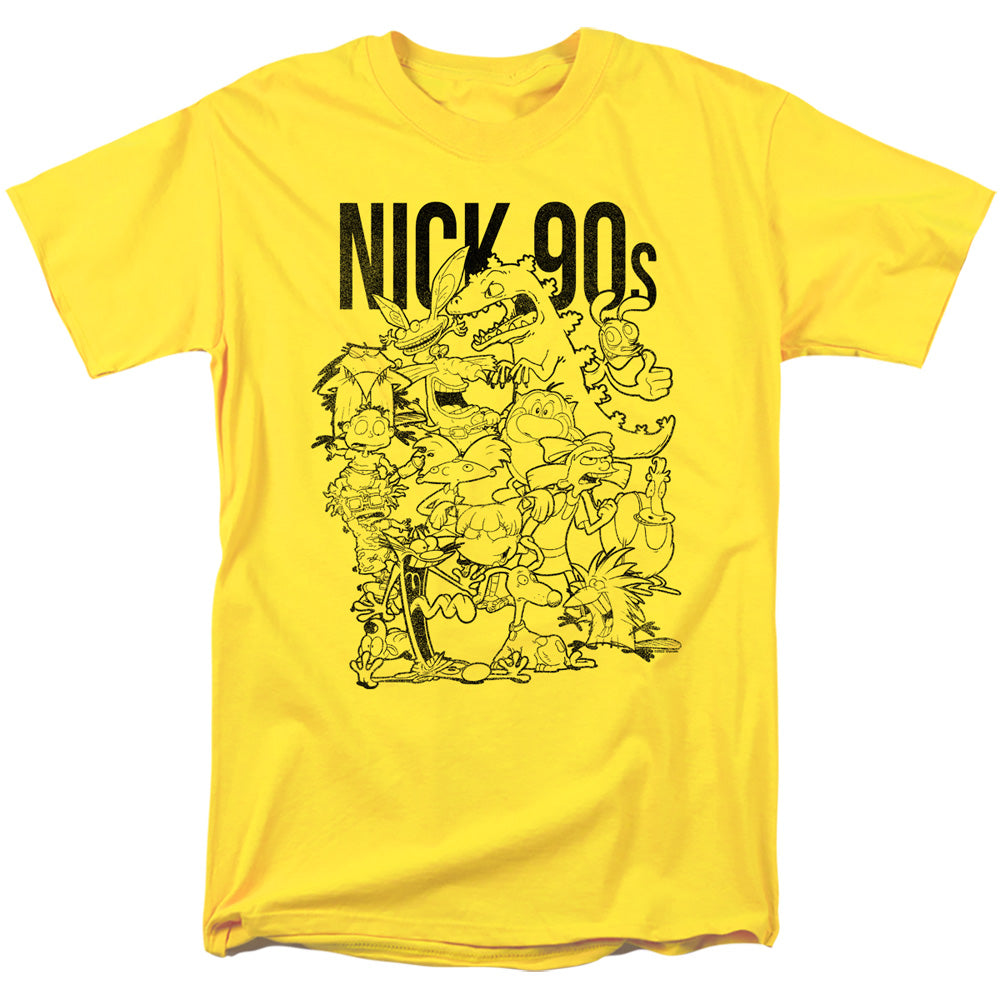 Nickelodeon 90S Nick 90S Mens T Shirt Yellow