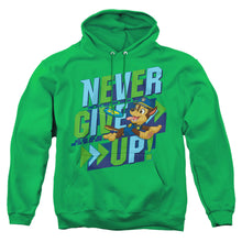 Load image into Gallery viewer, Paw Patrol Never Give Up Mens Hoodie Kelly Green
