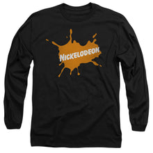 Load image into Gallery viewer, Nickelodeon Brand Nick Retro Burst Logo Mens Long Sleeve Shirt Black
