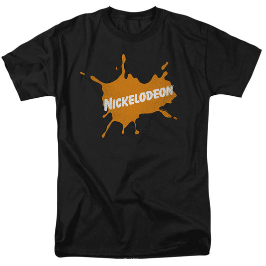 Nickelodeon Brand Nick Retro Burst Logo Mens T Shirt Black