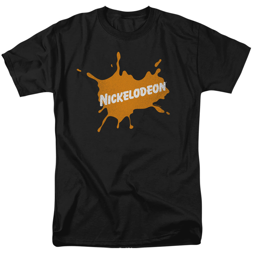 Nickelodeon Brand Nick Retro Burst Logo Mens T Shirt Black