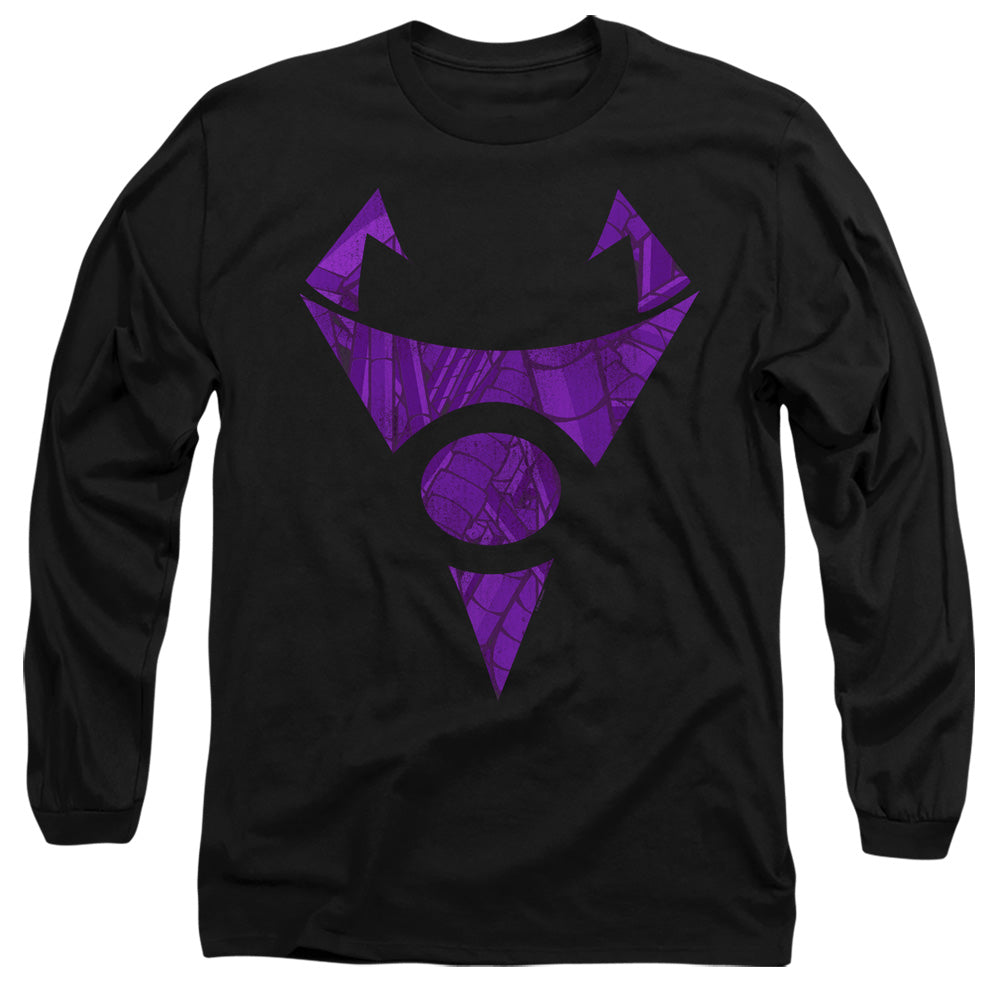 Invader Zim Irken Logo Tubed Mens Long Sleeve Shirt Black Officially Licensed