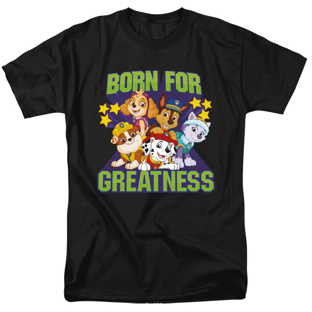 Paw Patrol Born For Greatness Mens T Shirt Black